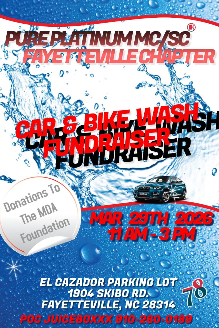 Car and bike wash fundraiser supporting the MOA Foundation on March 26th, 2023.